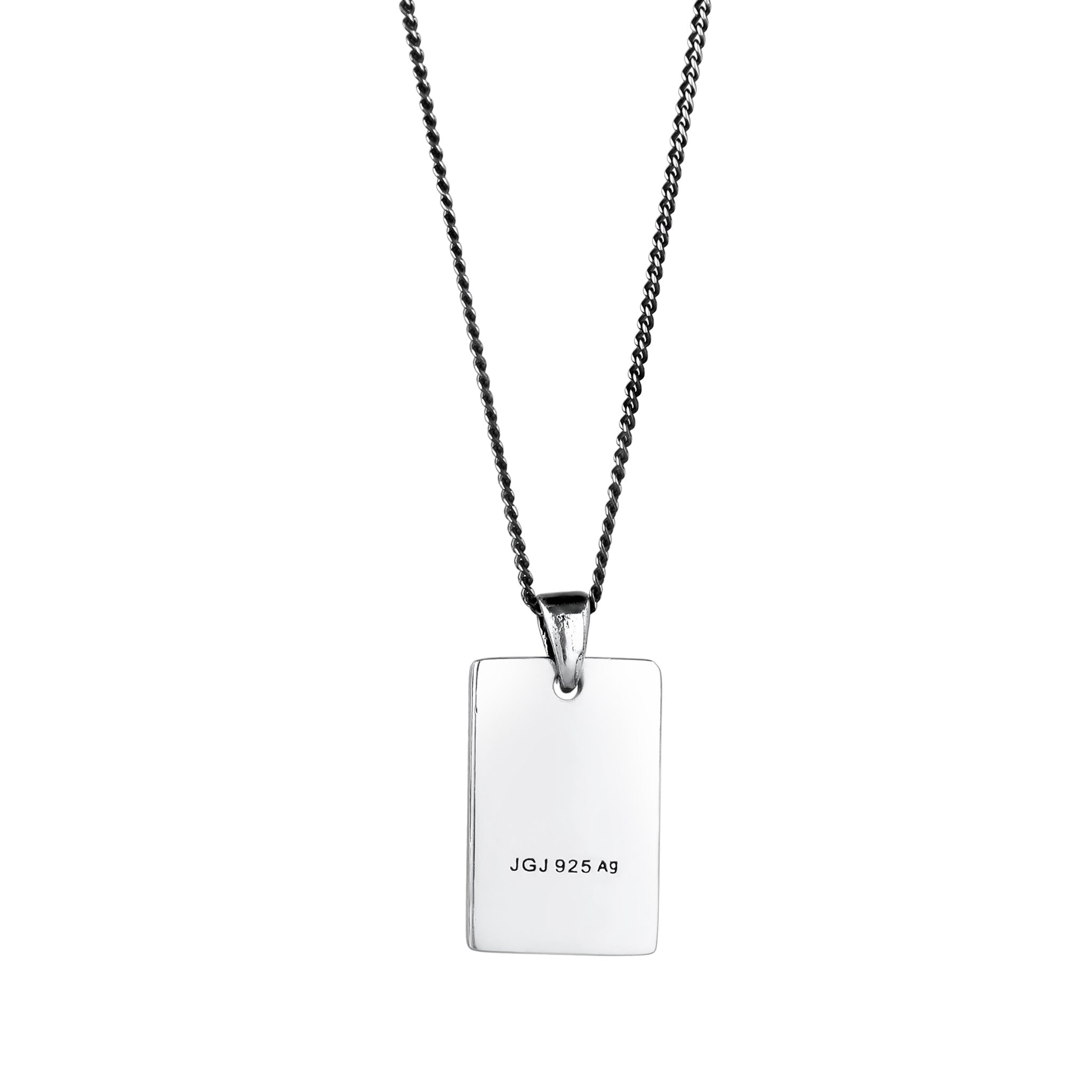 Silber - KUZZOI | Halskette Anhänger Ass Karte | 925 Sterling Silber