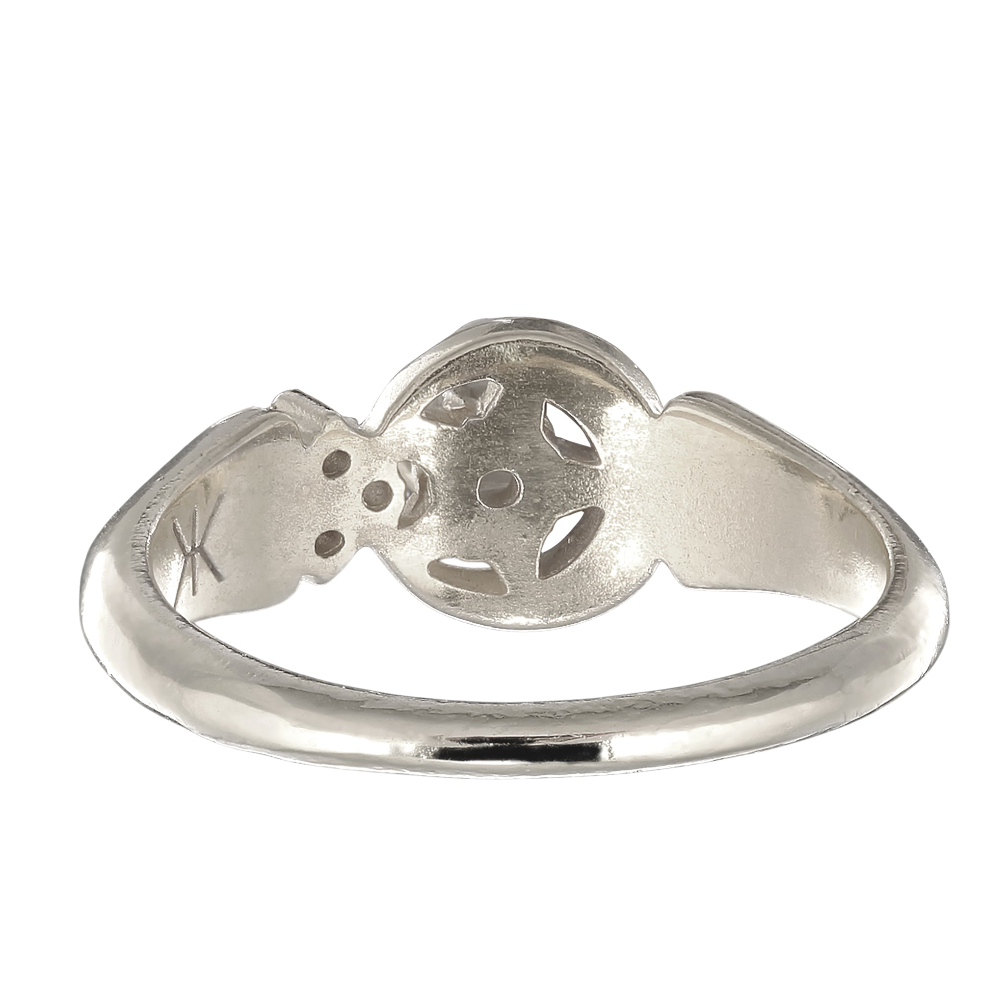 Silber - KUZZOI | Ring Stern | Mondstein (Regenbogen) | 925 Sterling Silber
