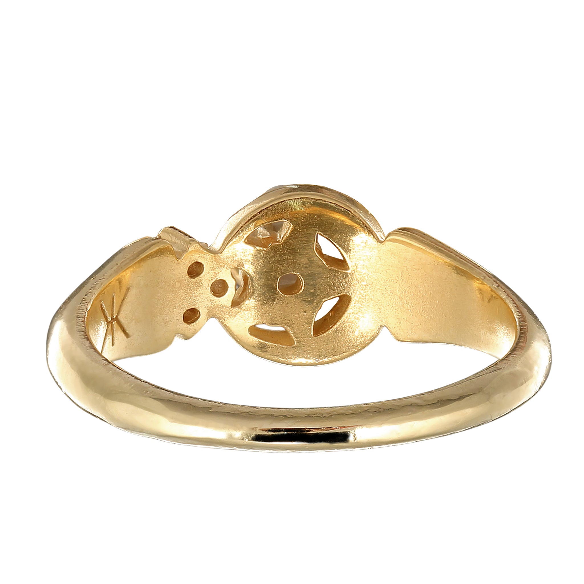 Gold - KUZZOI | Star Mondstein Regenbogen 925 Sterling Silber vergoldet