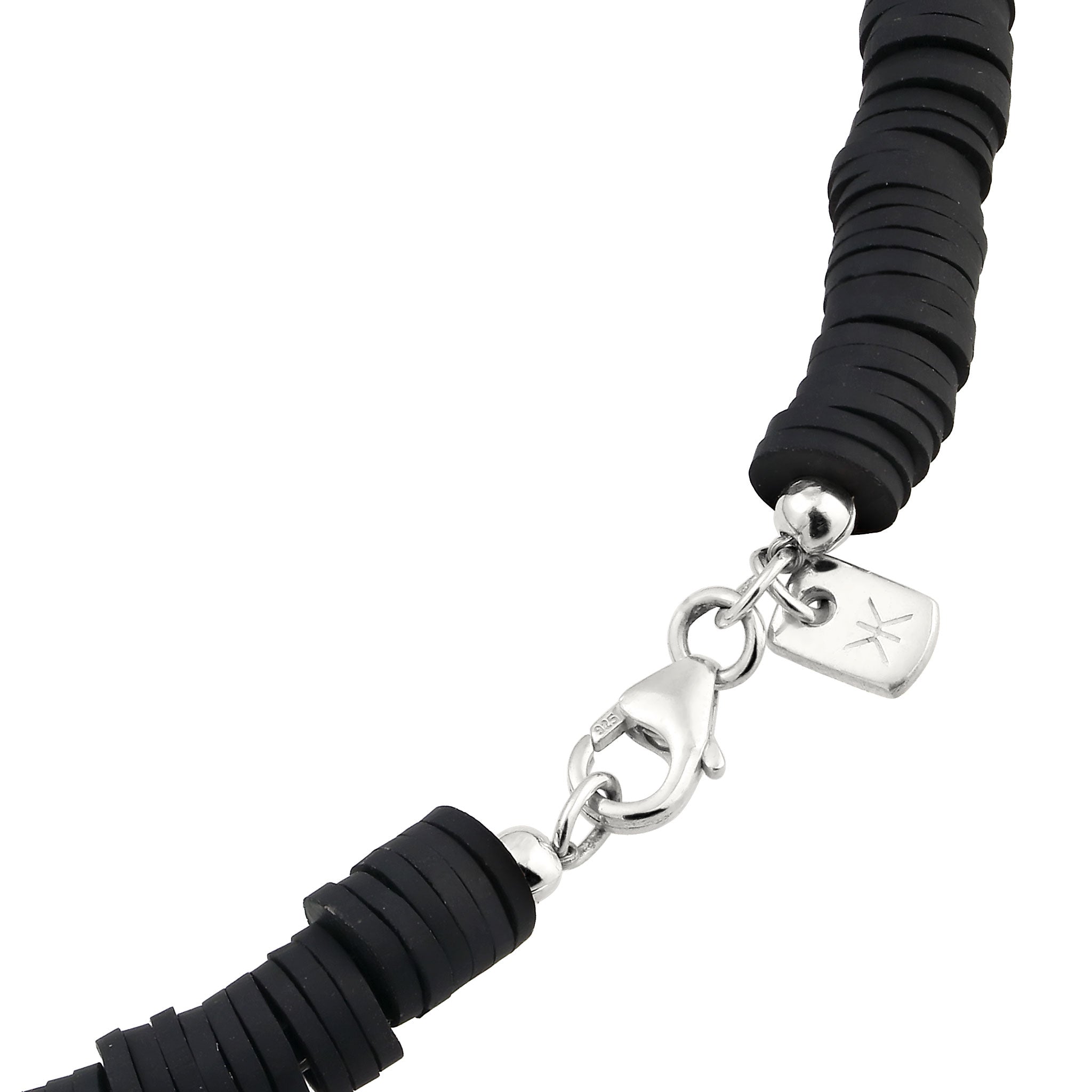 Braun - KUZZOI | Halskette Totenkopf | Karneol (Rot), Coconut Beads (Braun)| 925 Sterling Silber