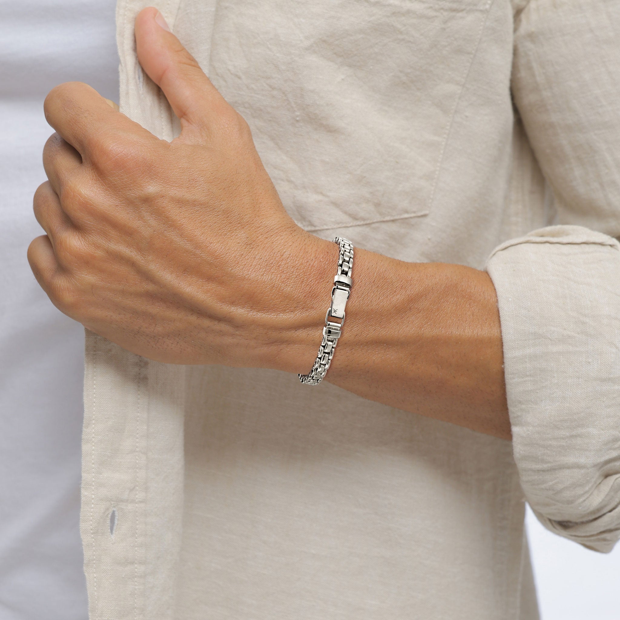 Silber - KUZZOI | Armband Box Chain | 925 Sterling Silber