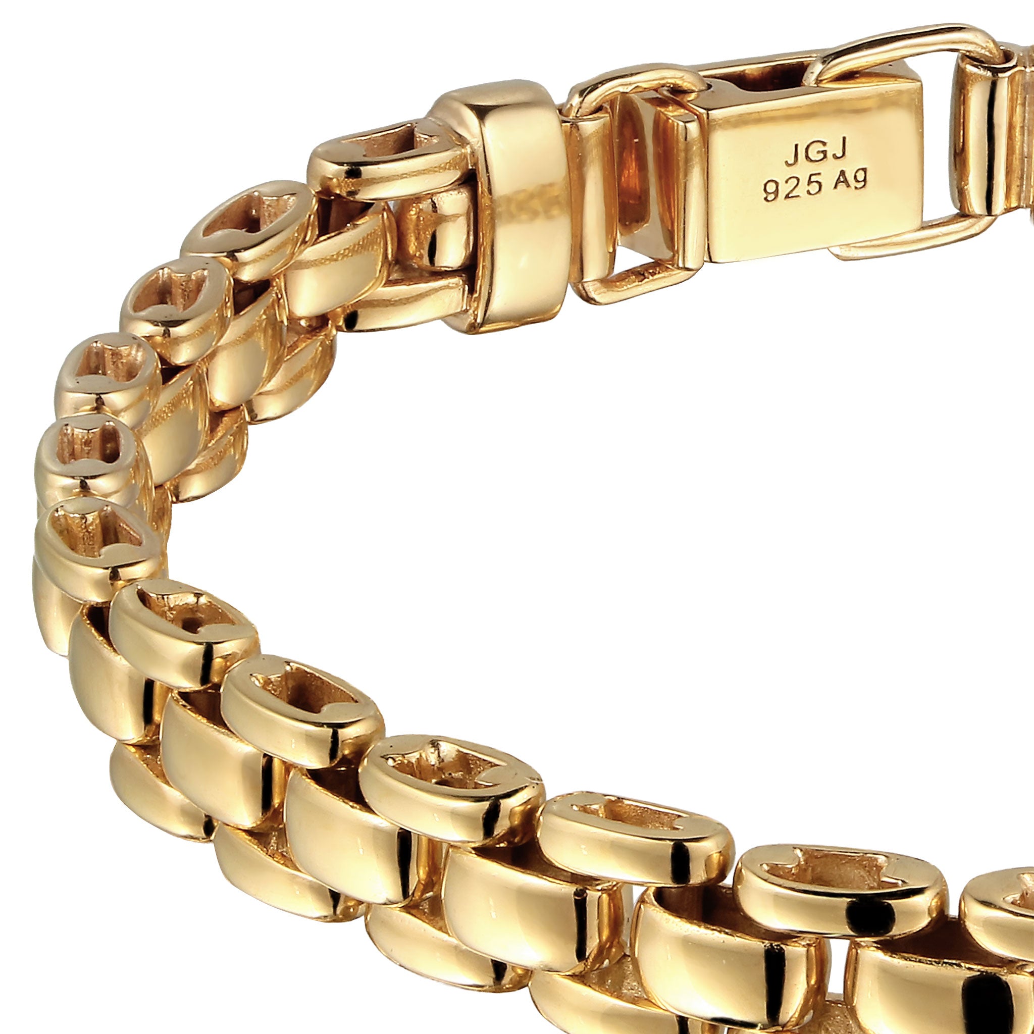 Gold - KUZZOI | Armband Weave Chain | 925 Sterling Silber vergoldet
