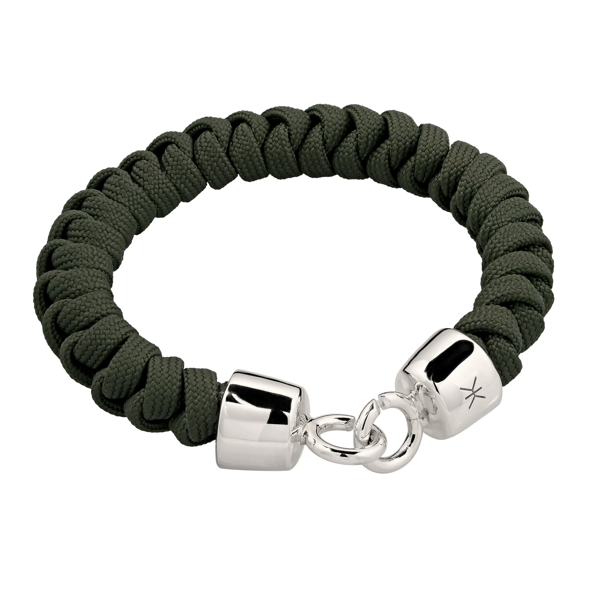 Grün - KUZZOI | Armband ohne Stein | 925 Sterling Silber mit Nylon