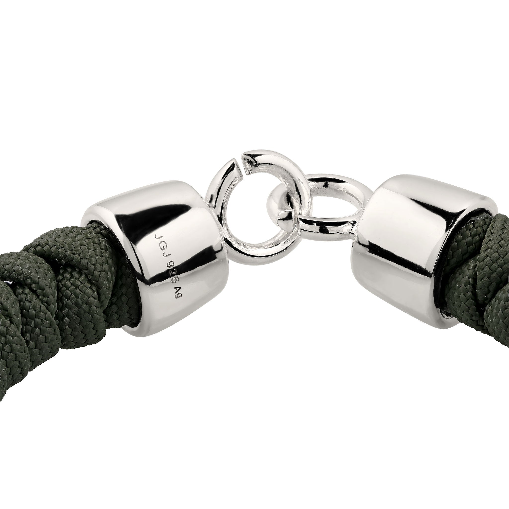 Grün - KUZZOI | Armband ohne Stein | 925 Sterling Silber mit Nylon