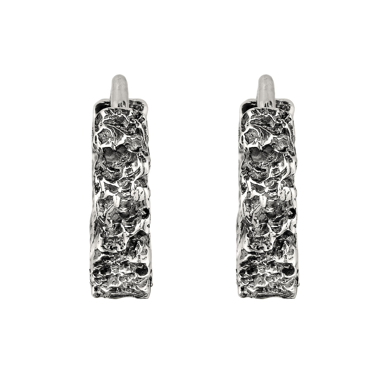 Silber - KUZZOI | Ohrringe Creolen Organic | 925 Sterling Silber