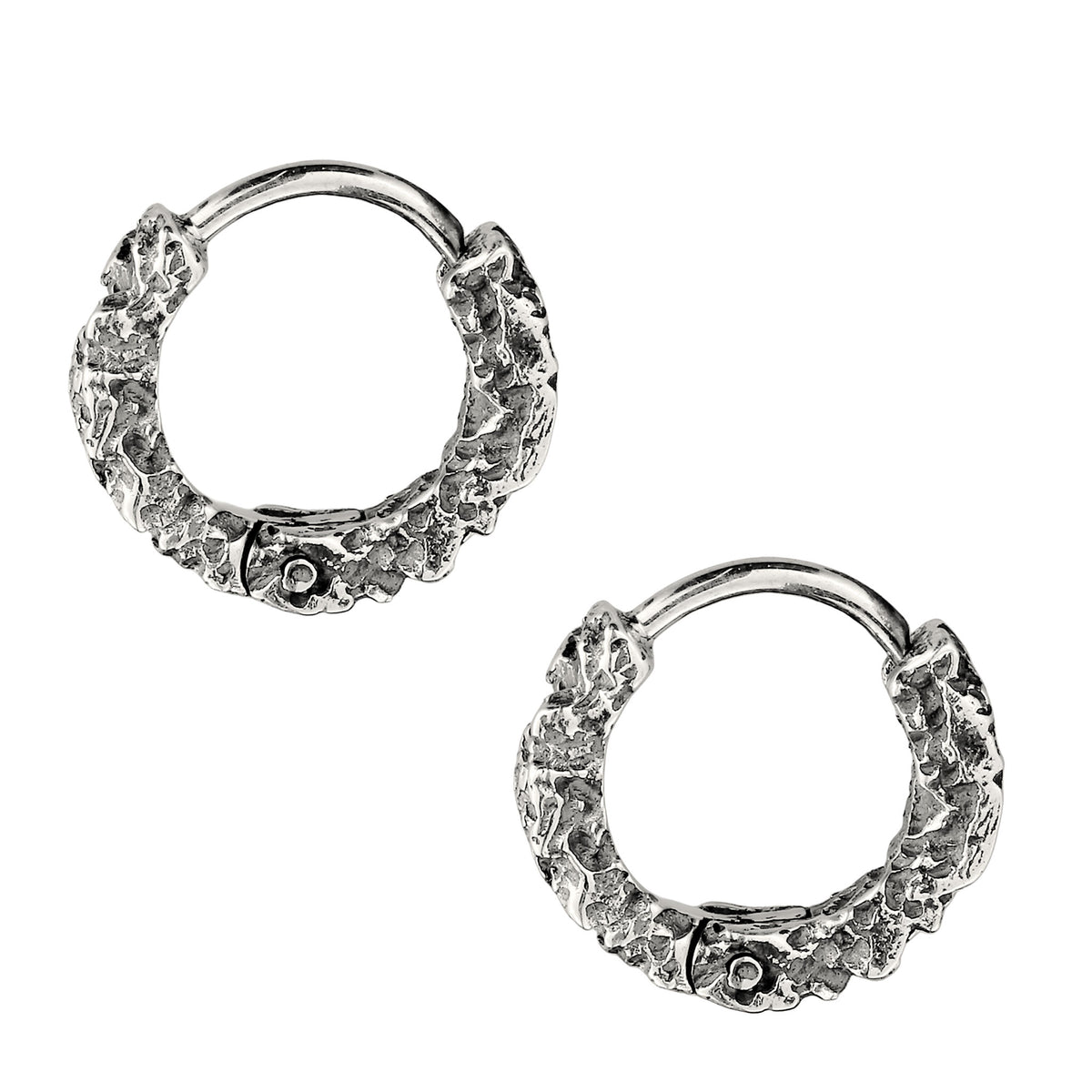 Silber - KUZZOI | Ohrringe Creolen Organic | 925 Sterling Silber