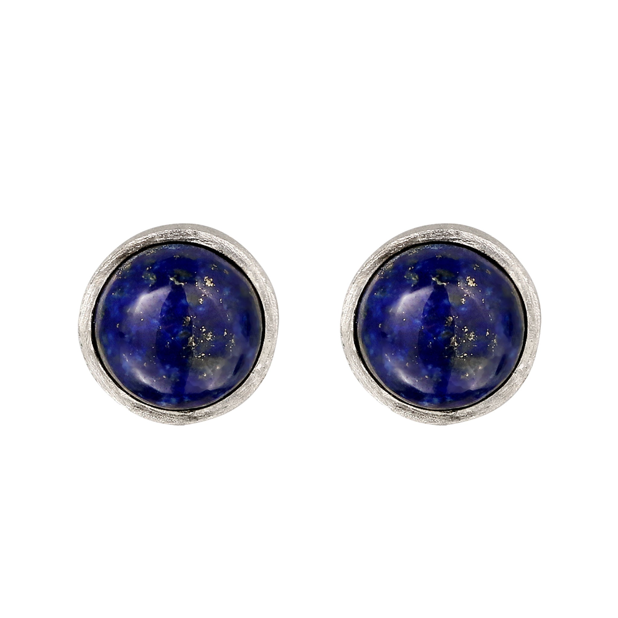 Silber - KUZZOI | Ohrstecker | Lapislazuli (Blau) | 925 Sterling Silber