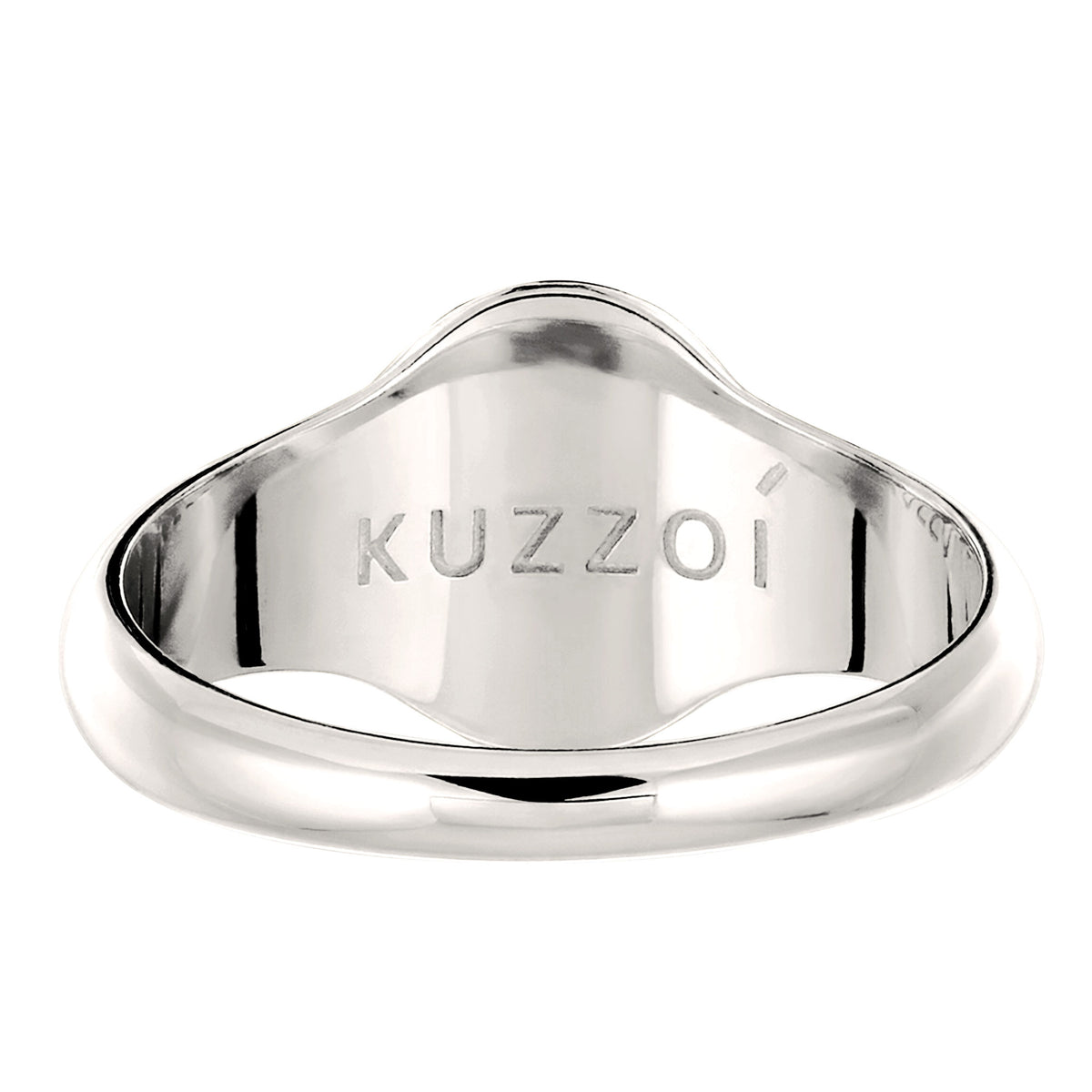 Silber - KUZZOI | Siegelring Oval | 925 Sterling Silber