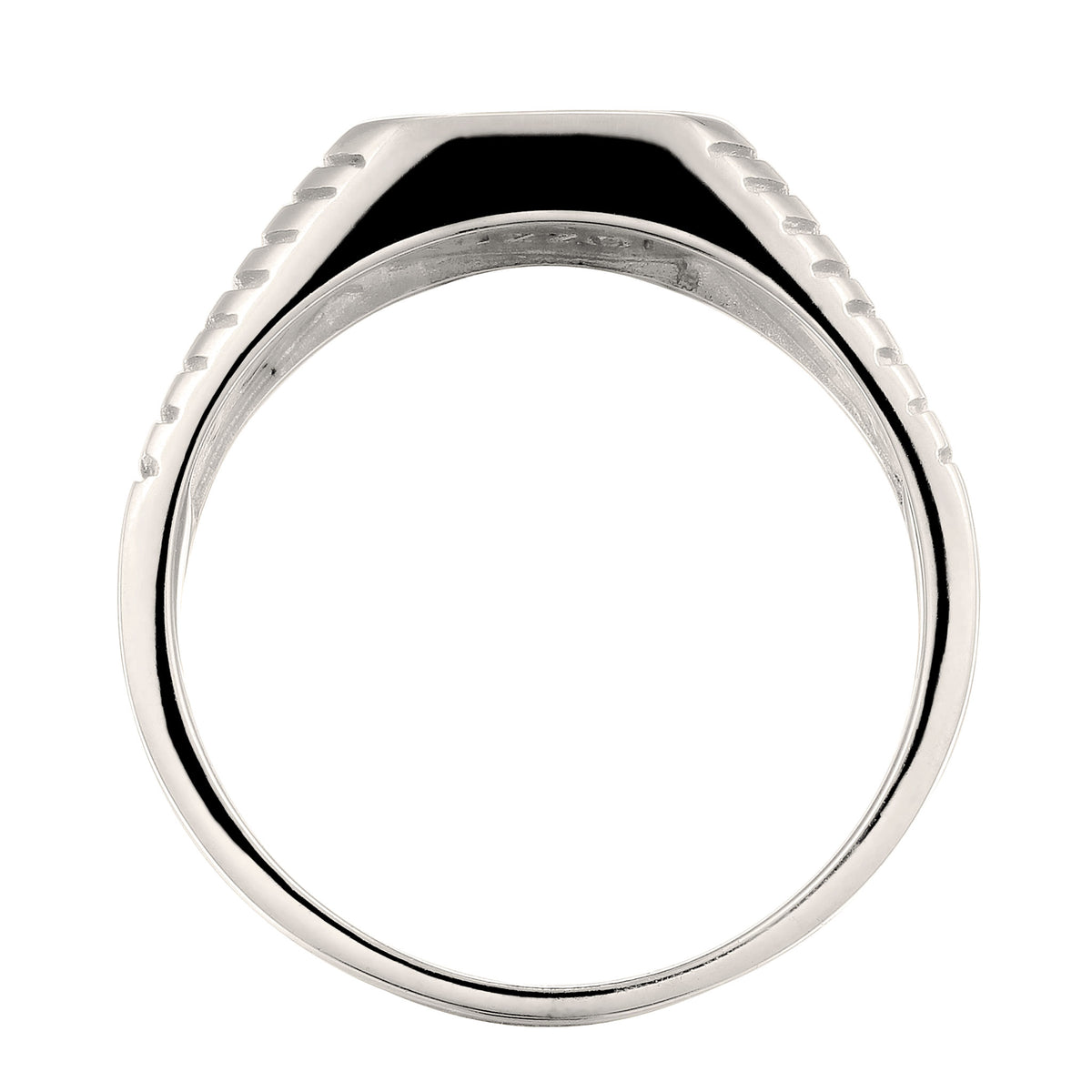 Silber - KUZZOI | Siegelring | Emaille Rot | 925 Sterling Silber