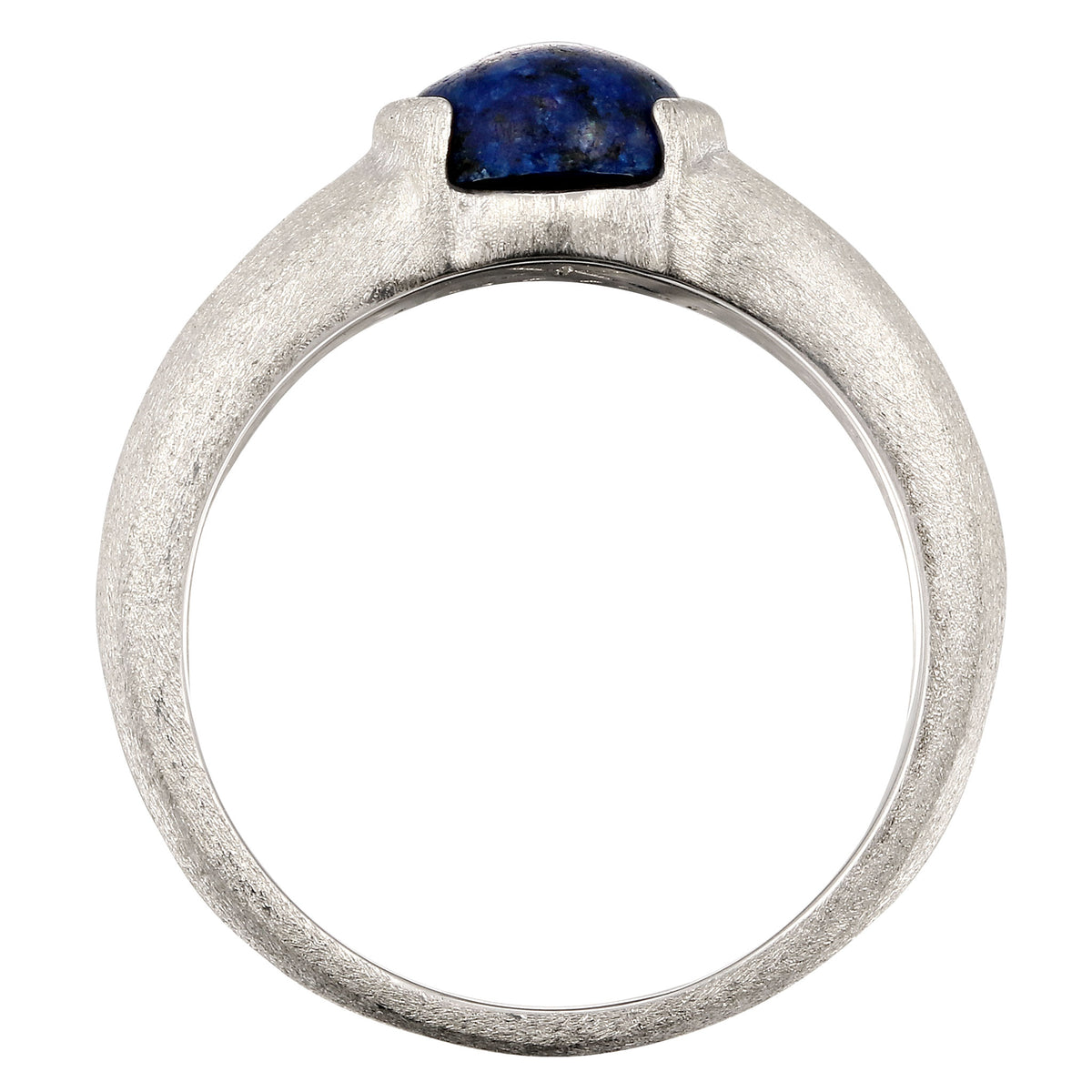 Silber - KUZZOI | Ring Siegelring | Lapislazuli Blau | 925 Sterling Silber