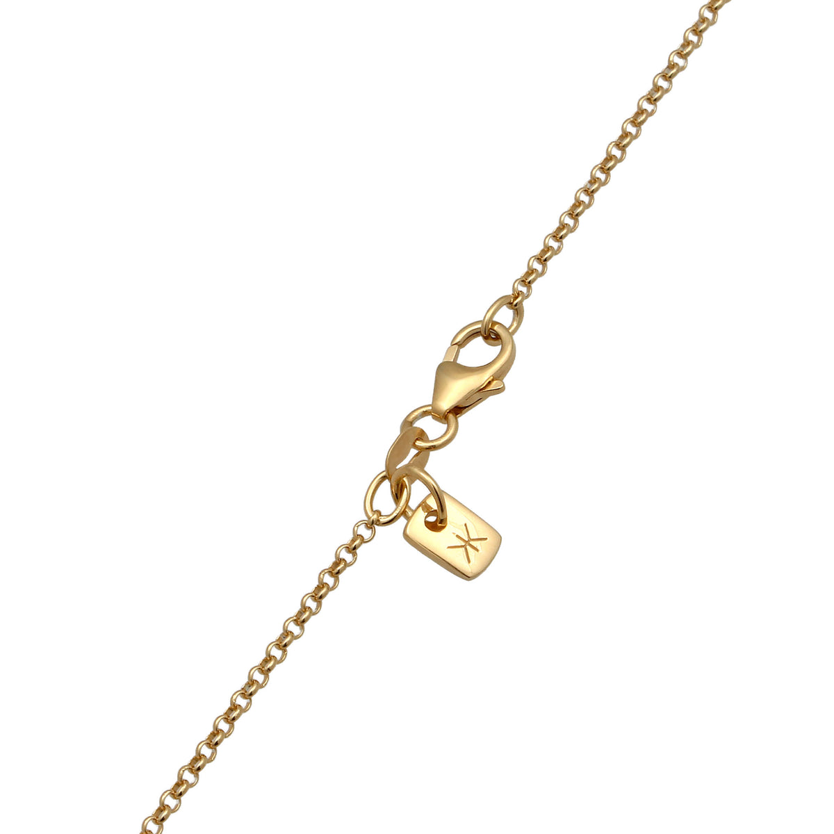 Gold - KUZZOI | Halskette | Organic Anhänger | 925 Sterling Silber vergoldet