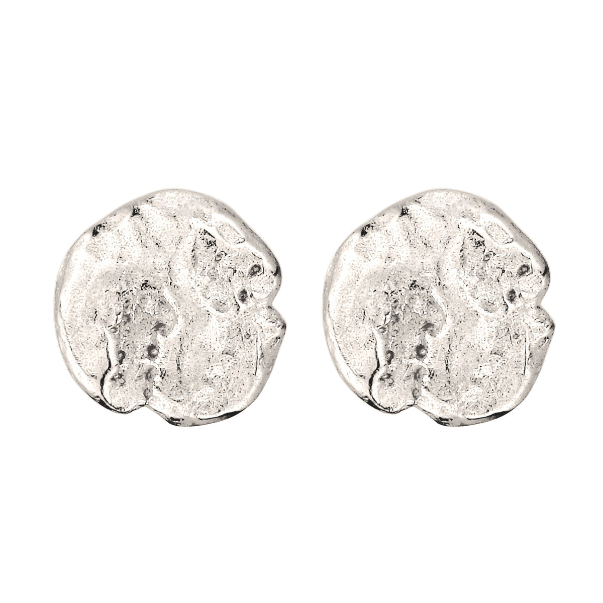 Silber - KUZZOI | Ohrstecker | Kreis Organic | 925 Sterling Silber