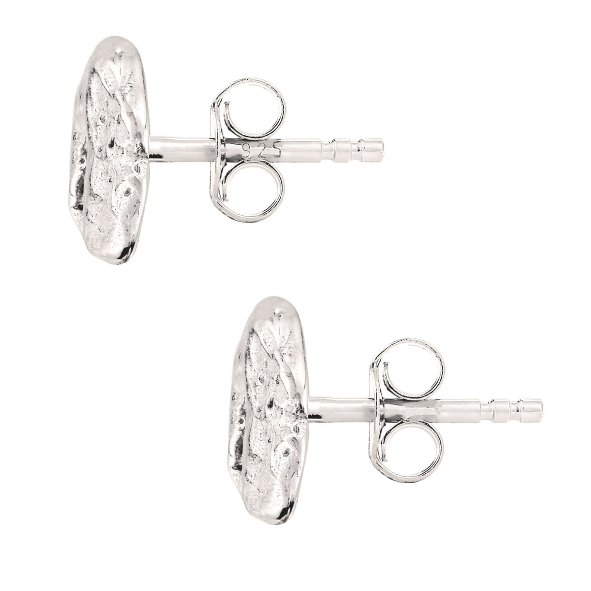 Silber - KUZZOI | Ohrstecker | Kreis Organic | 925 Sterling Silber