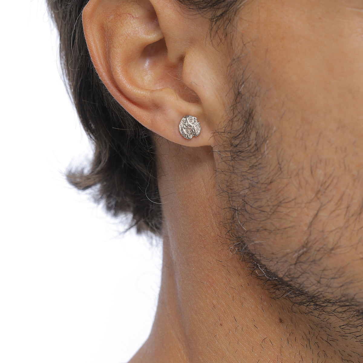 Silber - KUZZOI | Ohrstecker | Kreis Organic | 925 Sterling Silber