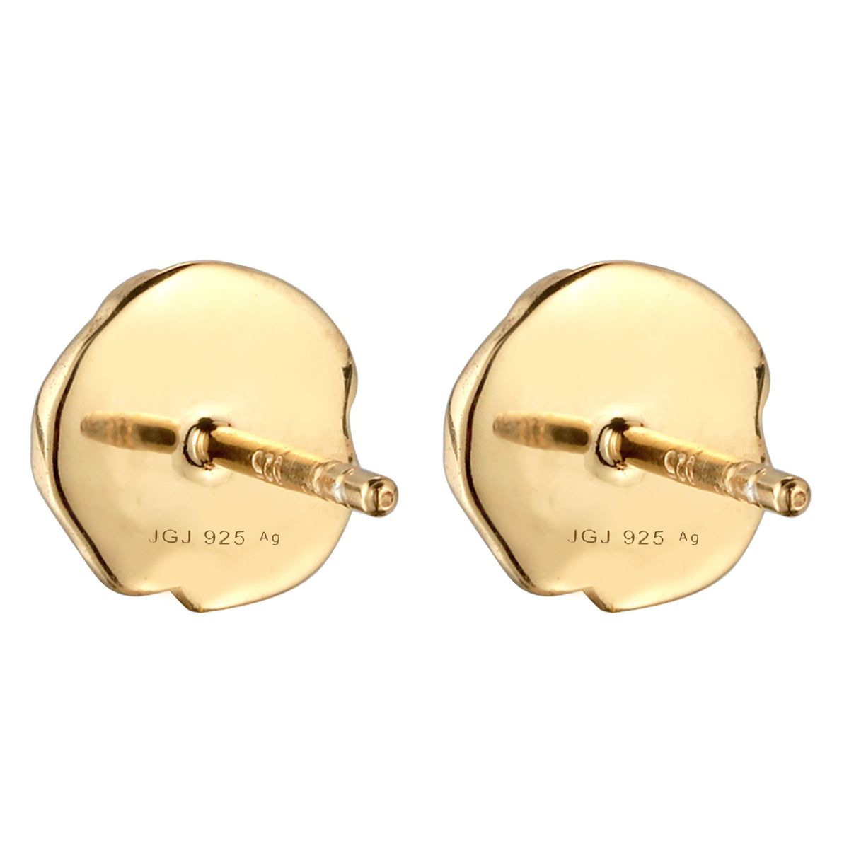 Gold - KUZZOI | Ohrstecker | Kreis Organic | 925 Sterling Silber vergoldet