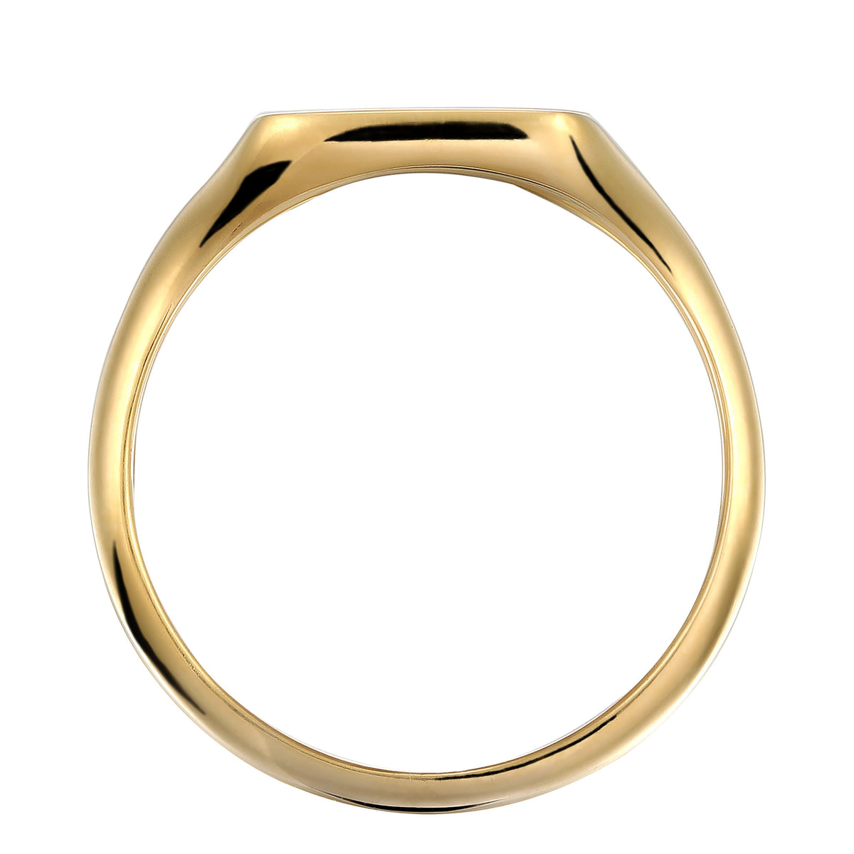 Gold - KUZZOI | Siegelring Floral Ornament | 925 Sterling Silber vergoldet