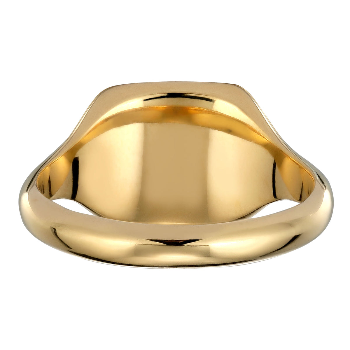Gold - KUZZOI | Siegelring Floral Ornament | 925 Sterling Silber vergoldet