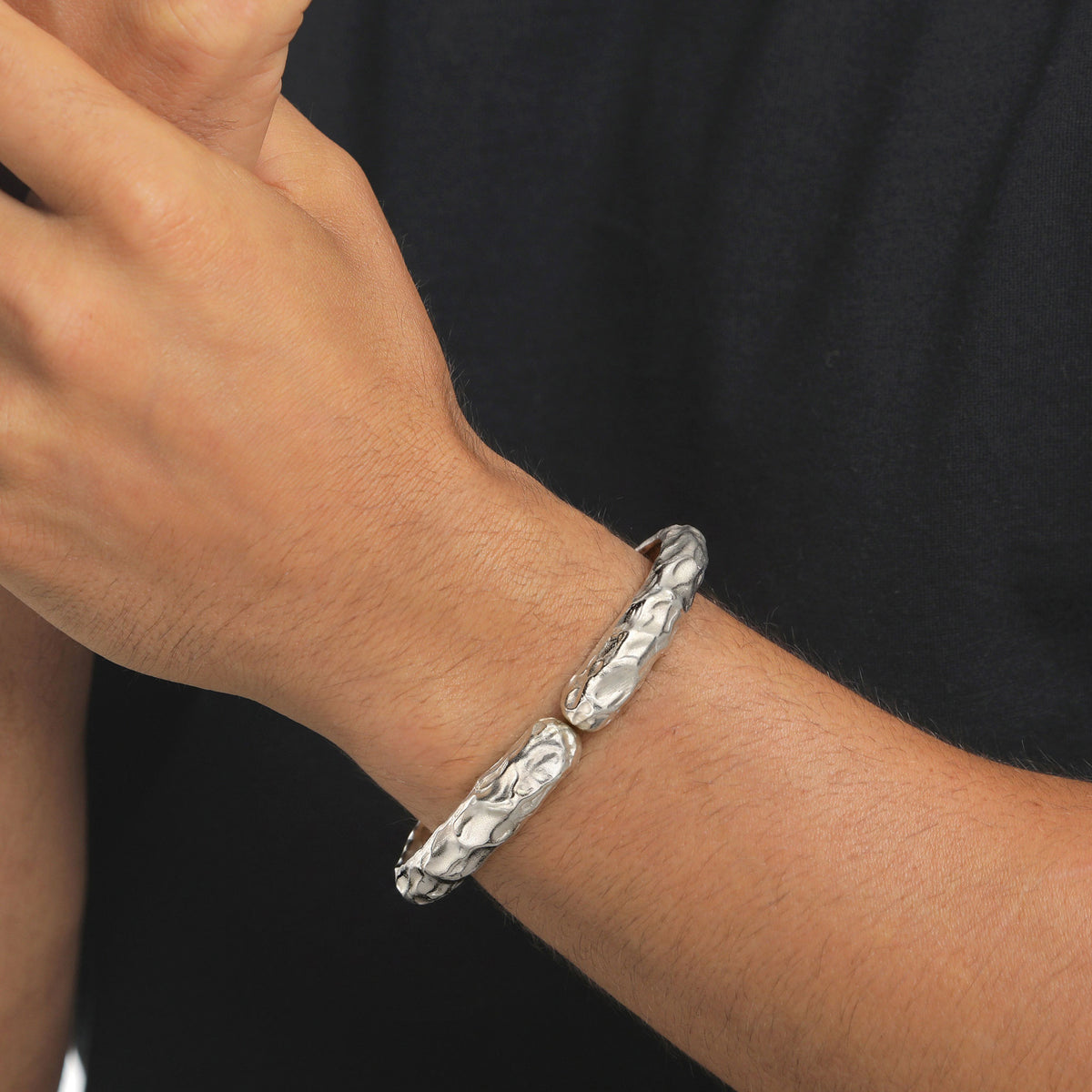 Silber - KUZZOI | Armreif Organic Structure | 925 Sterling Silber