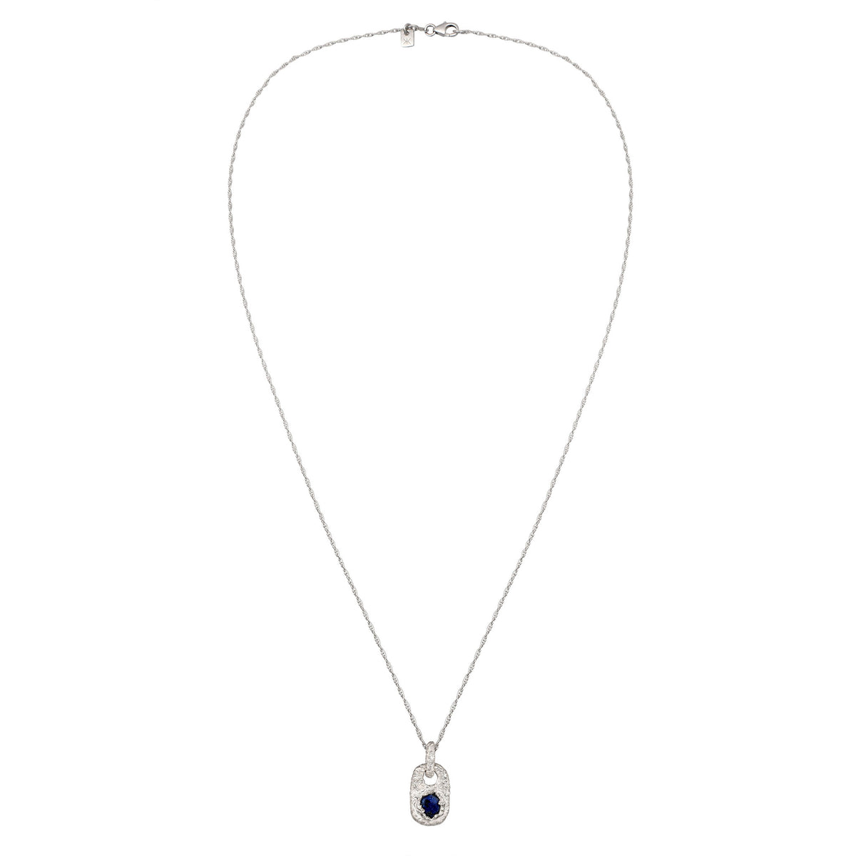 Silber - KUZZOI | Halskette | Lapislazuli Organic (Blau) | 925 Sterling Silber