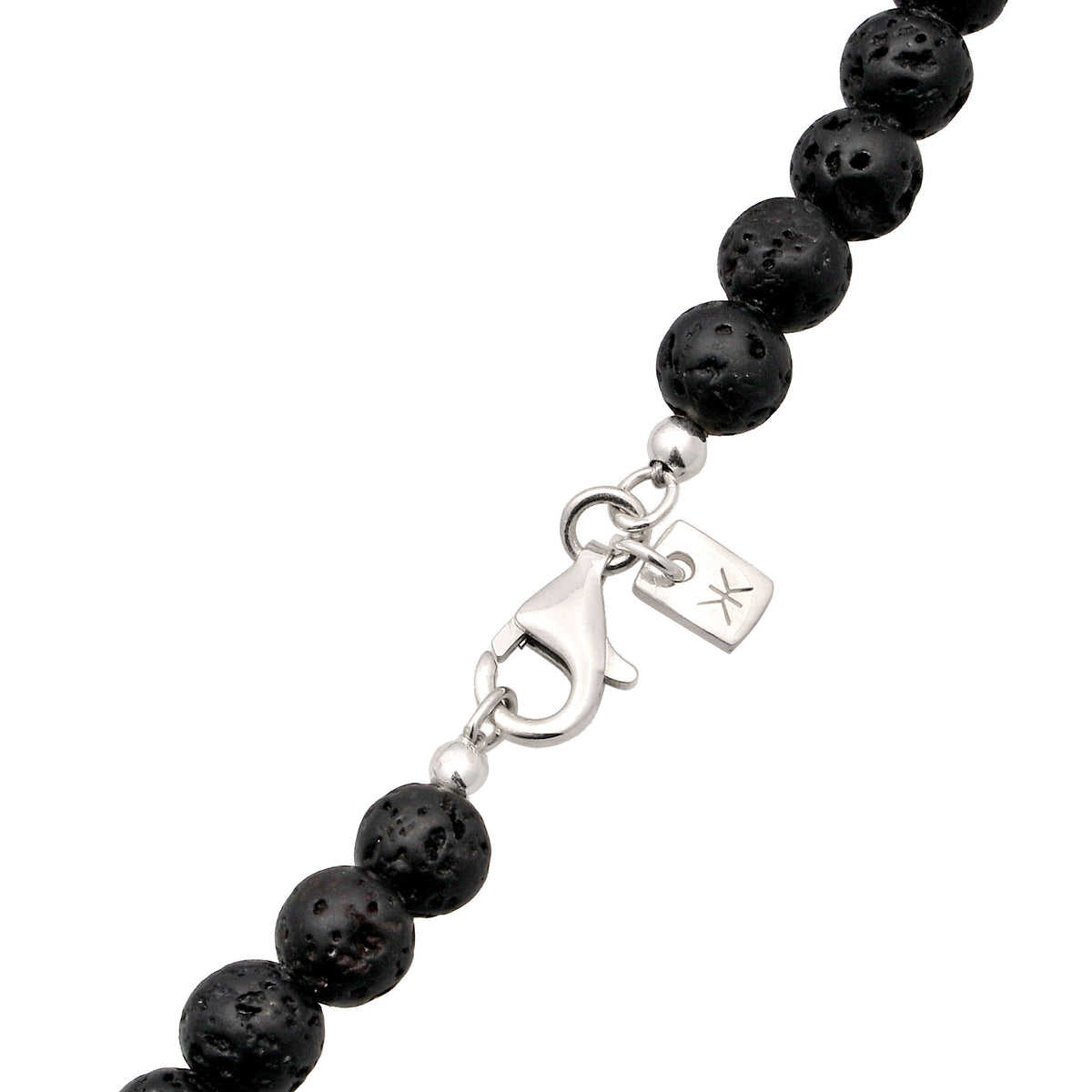 Silber - KUZZOI | Halskette | Lava (Schwarz) | 925 Sterling Silber