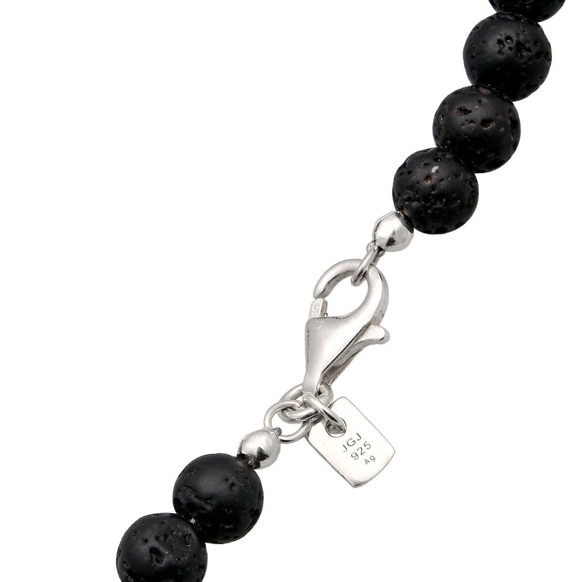 Silber - KUZZOI | Halskette | Lava (Schwarz) | 925 Sterling Silber