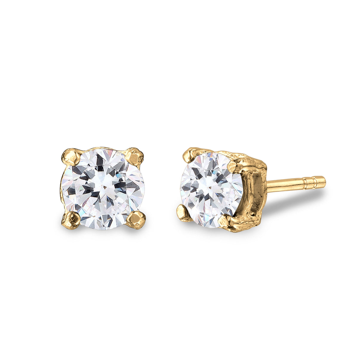Gold - KUZZOI | Ohrstecker | Swarovski® Kristalle| 925 Sterling Silber vergoldet